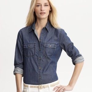 Banana Republic chambray button down
